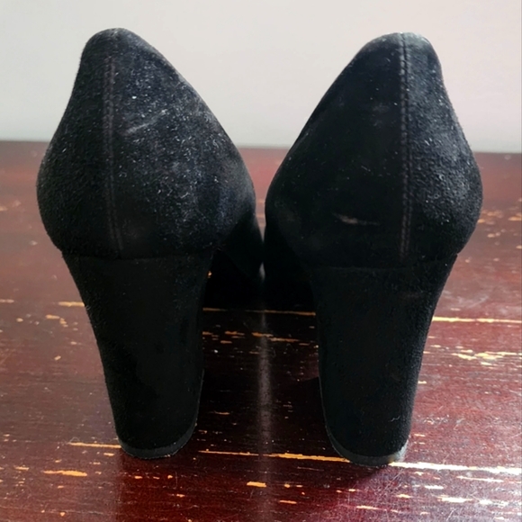 GUCCI black block heel buckle pumps sz 38.5.  323517 - Picture 7 of 9